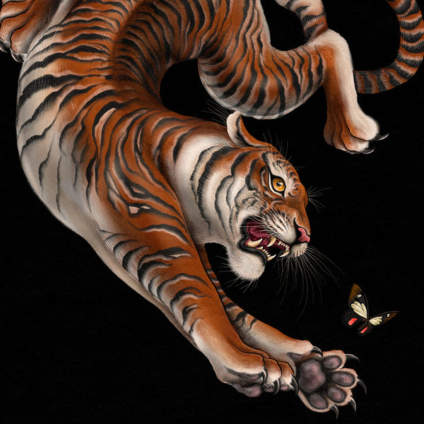 'Cats at Play - Tiger' Print