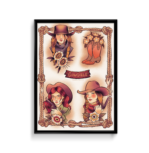 'Cowgirls' Print