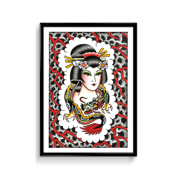 'Dragon Geisha' Print