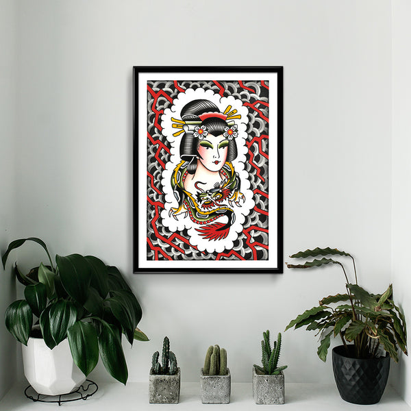 'Dragon Geisha' Print