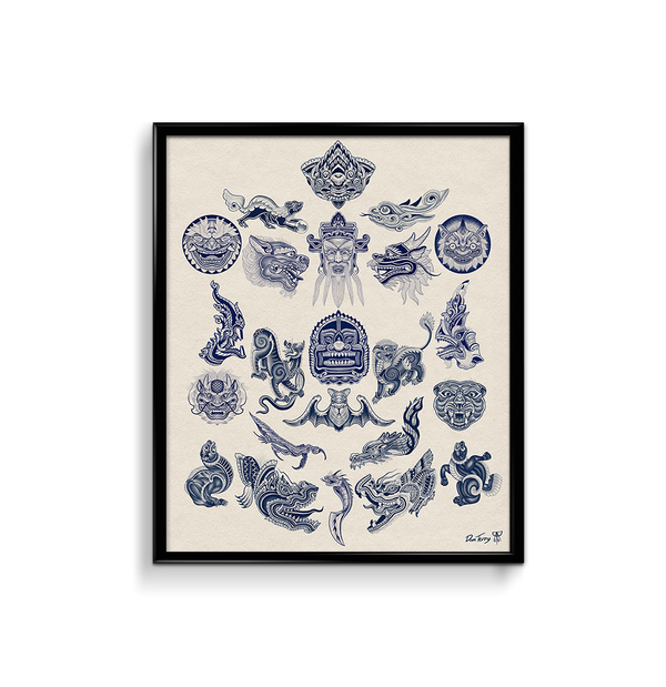 'Nusa Penida Motifs' Print