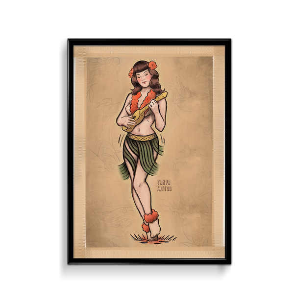 'Hula Girl' Print