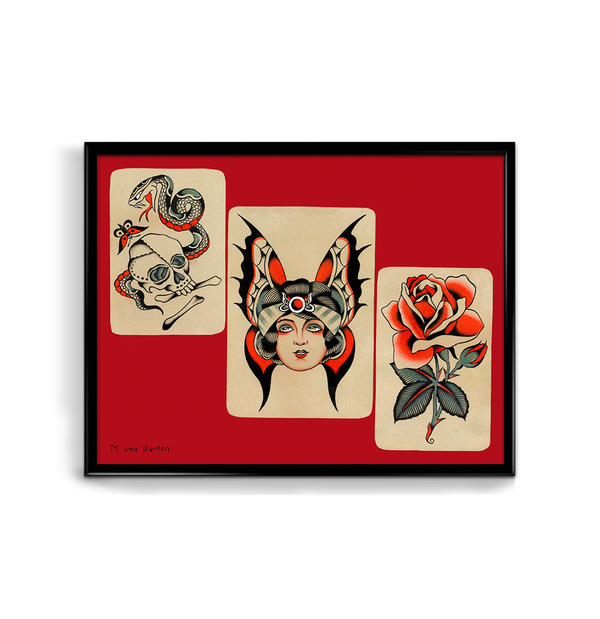 'M.V.H RED FLASH I' Print