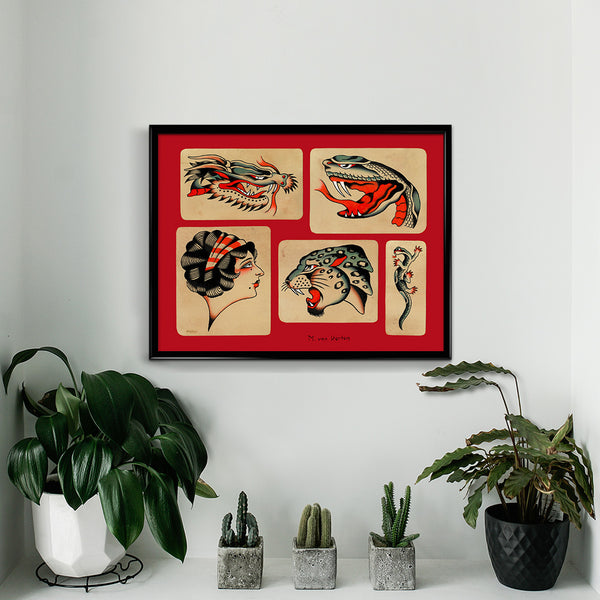 'M.V.H RED FLASH IV' Print