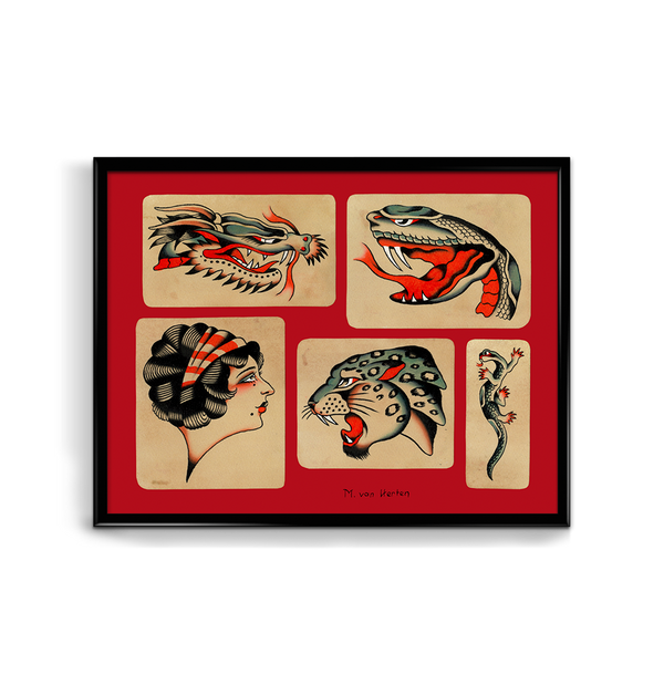 'M.V.H RED FLASH IV' Print