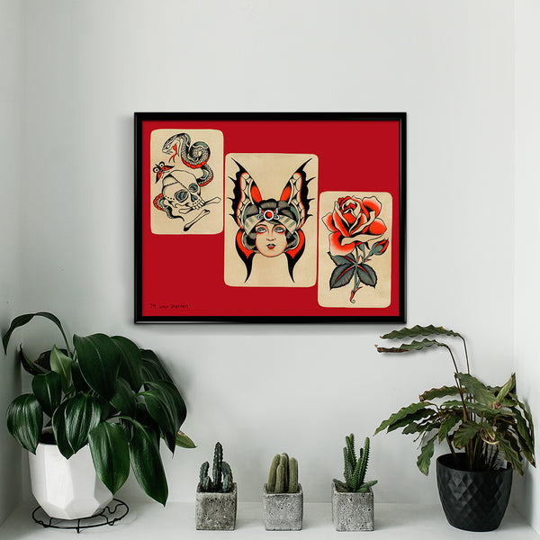 'M.V.H RED FLASH I' Print