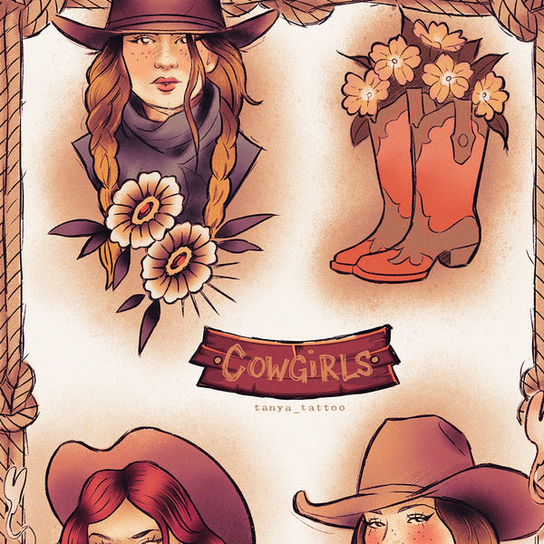 'Cowgirls' Print