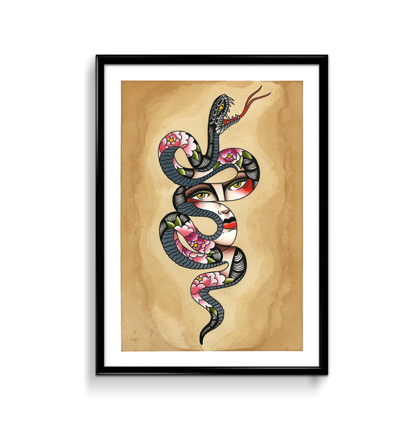 'Snake Lady' Print