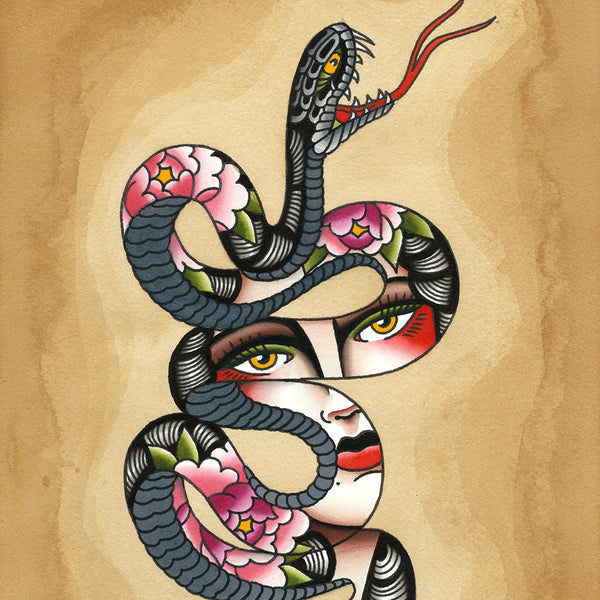 'Snake Lady' Print