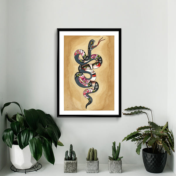 'Snake Lady' Print