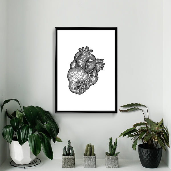 'Anatomical Heart' Print