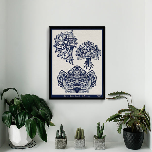'Nusa Penida Motifs' Print