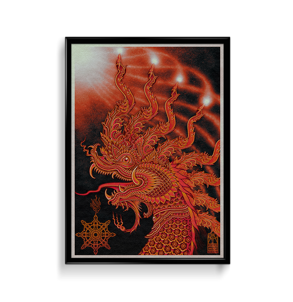 'Blood Moon Naga' Print