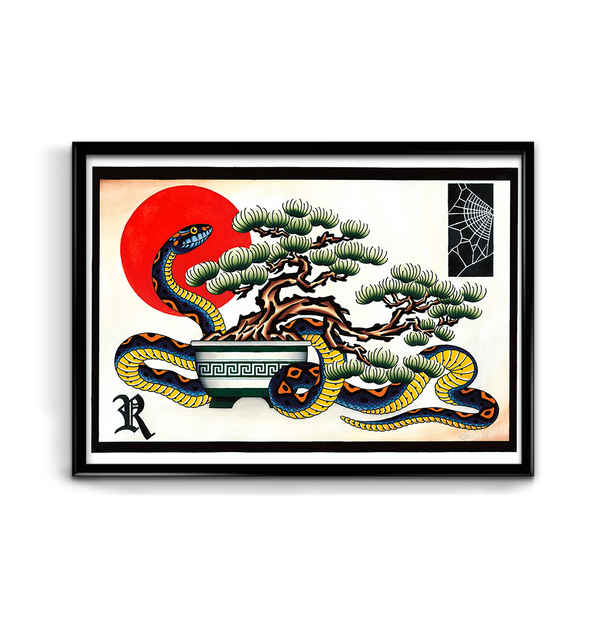 'Bonsai Snake' Print
