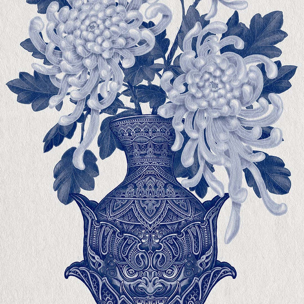'Chrysanthemum Vase' Print