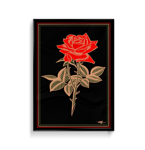 'Dark Rose' Print