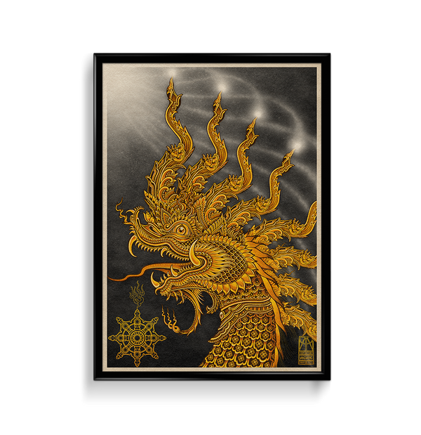 'Golden Naga' Print