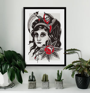 'Don't Look Back' Fine Art Print by Jelle Soos printed by Few and Far Studio for Few and Far Co.