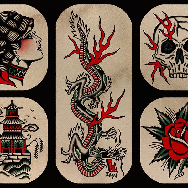 'Dragon Temple Flash' Print