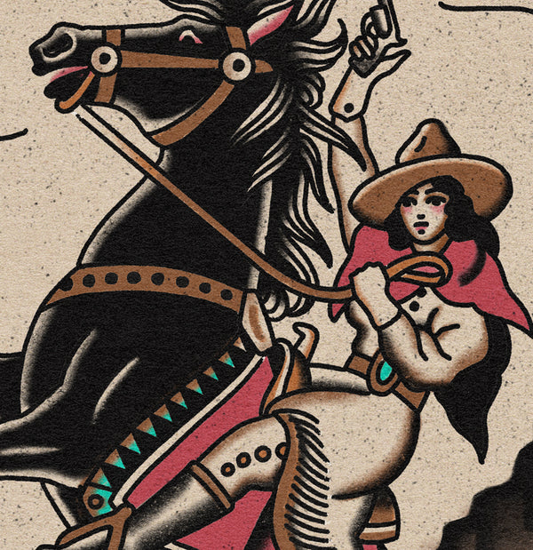 'Cowgirl' Print