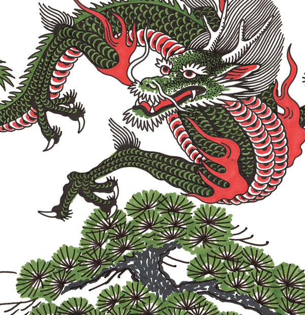 ‘Dragon 1’ Fine Art Giclee print by Tony Blue Arms printed by Few and Far Studio for Few and Far Co.