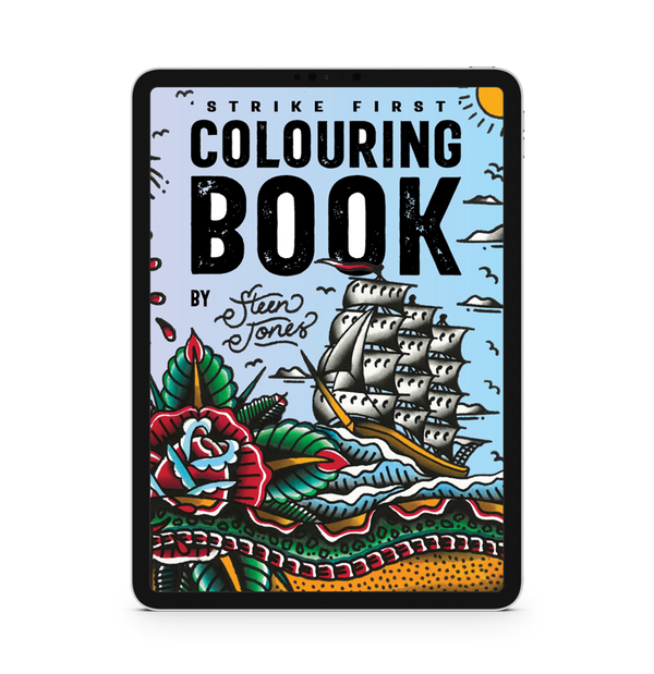 'Strike First' Digital Colouring Book